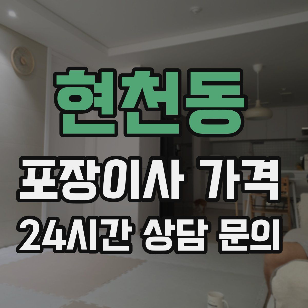 현천동 포장이사 가격