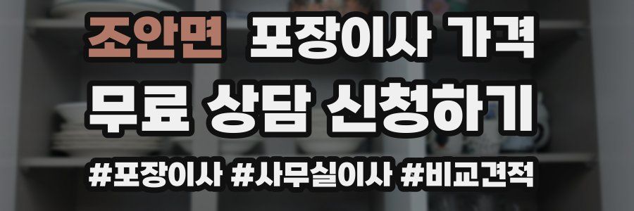 조안면 포장이사 가격