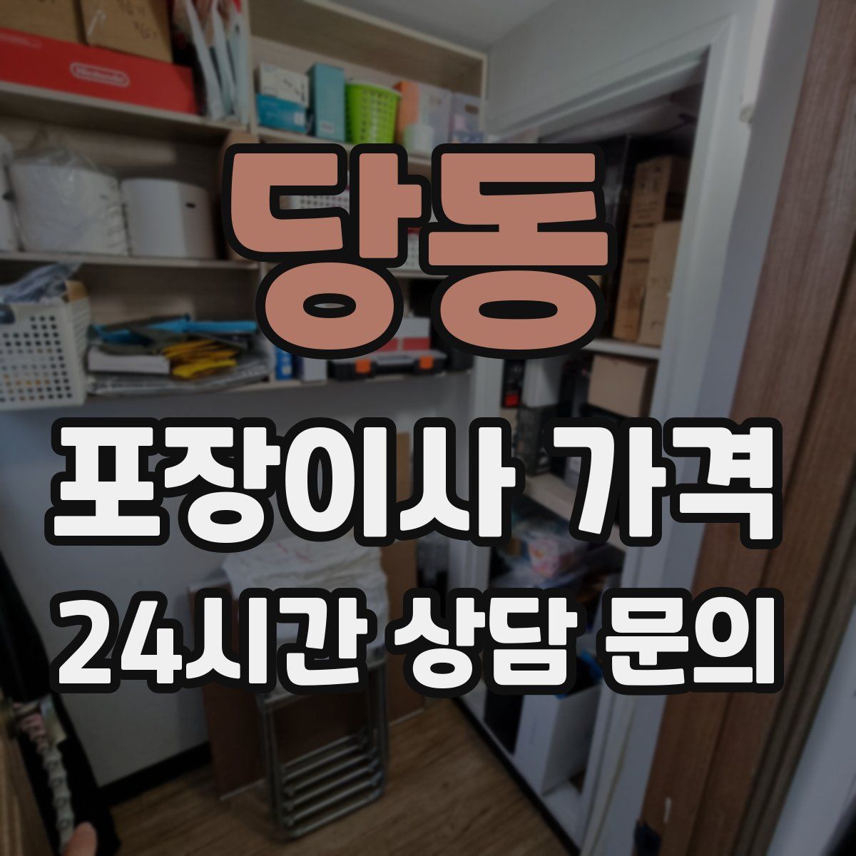 당동 포장이사 가격