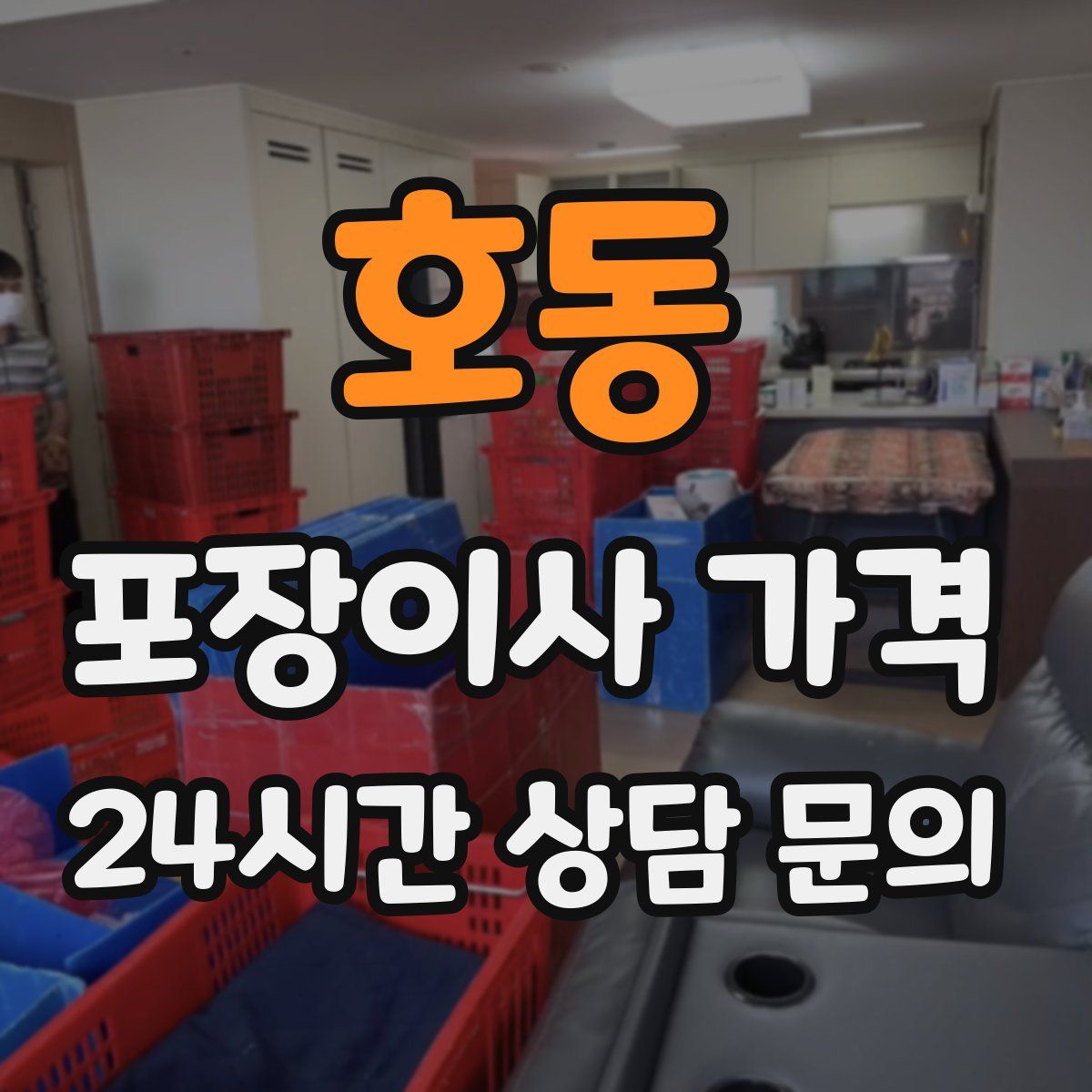 호동 포장이사 가격