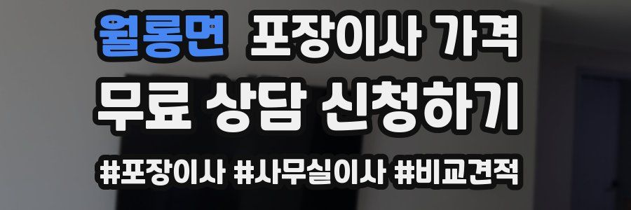 월롱면 포장이사 가격