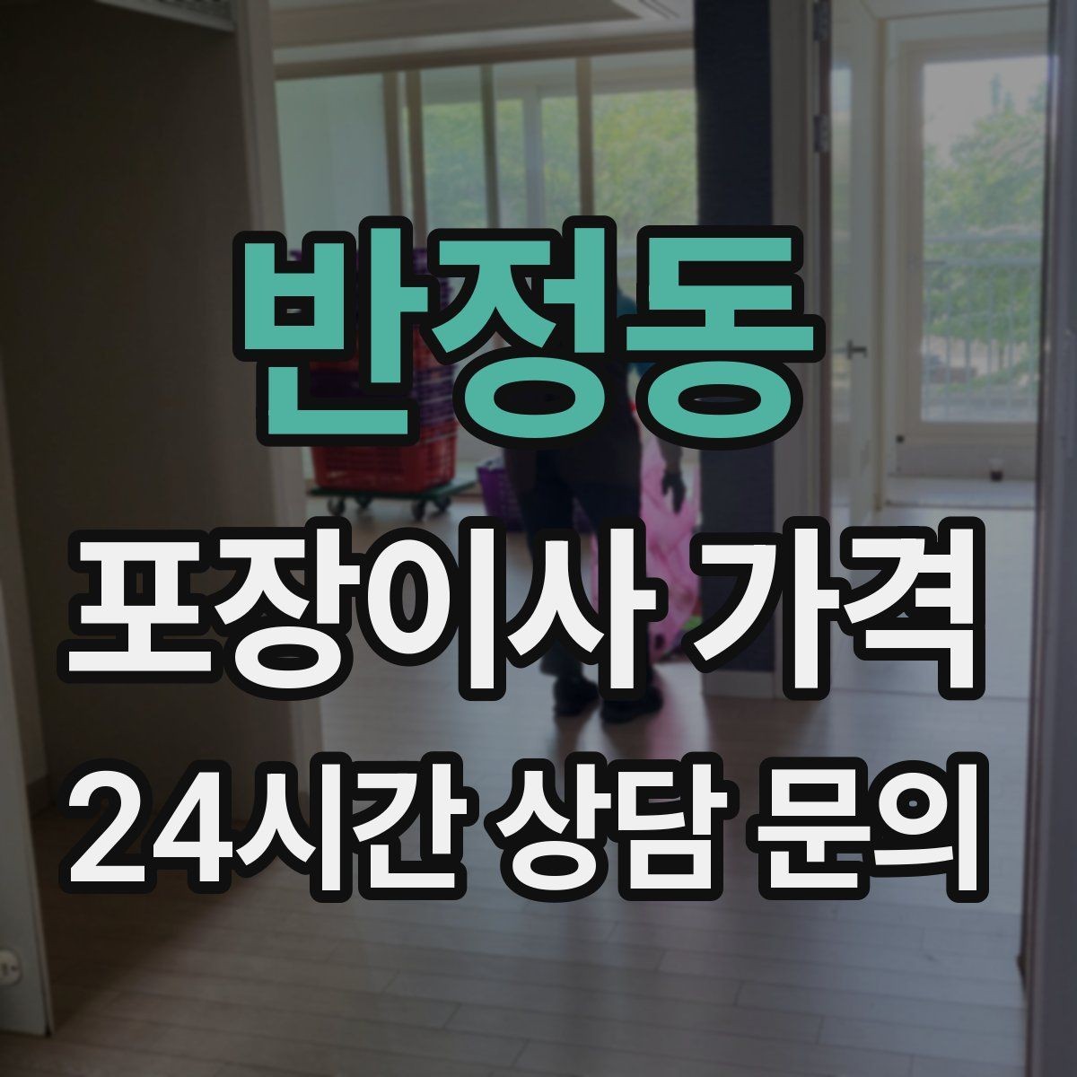 반정동 포장이사 가격 유리 진열장이 있을 때 견적 포인트