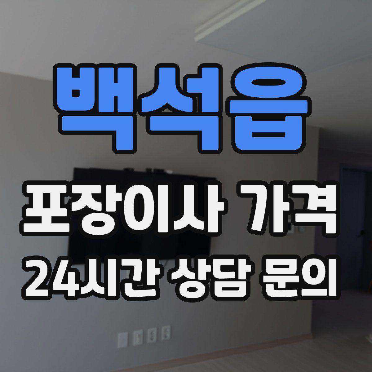 백석읍 포장이사 가격