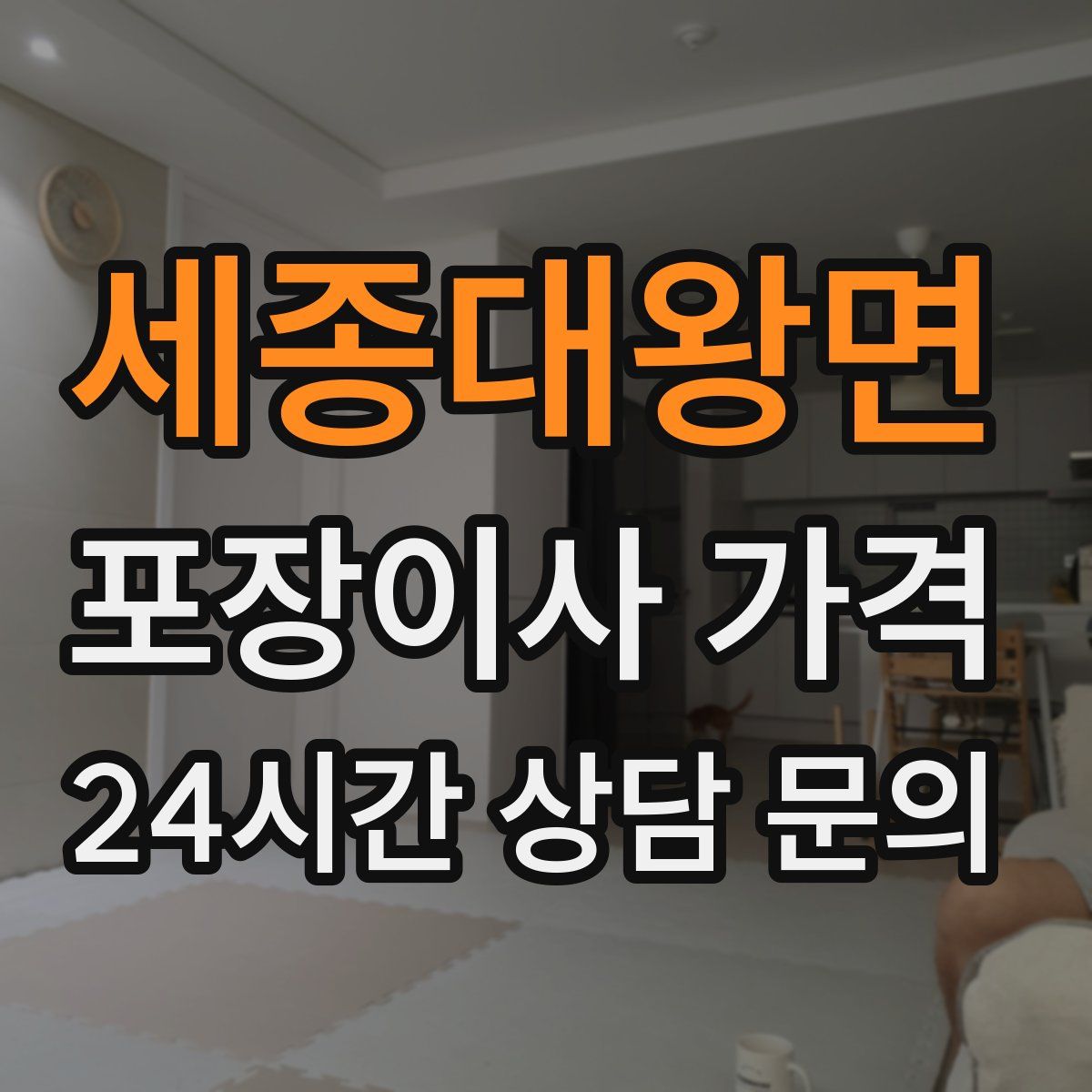 세종대왕면 포장이사 가격