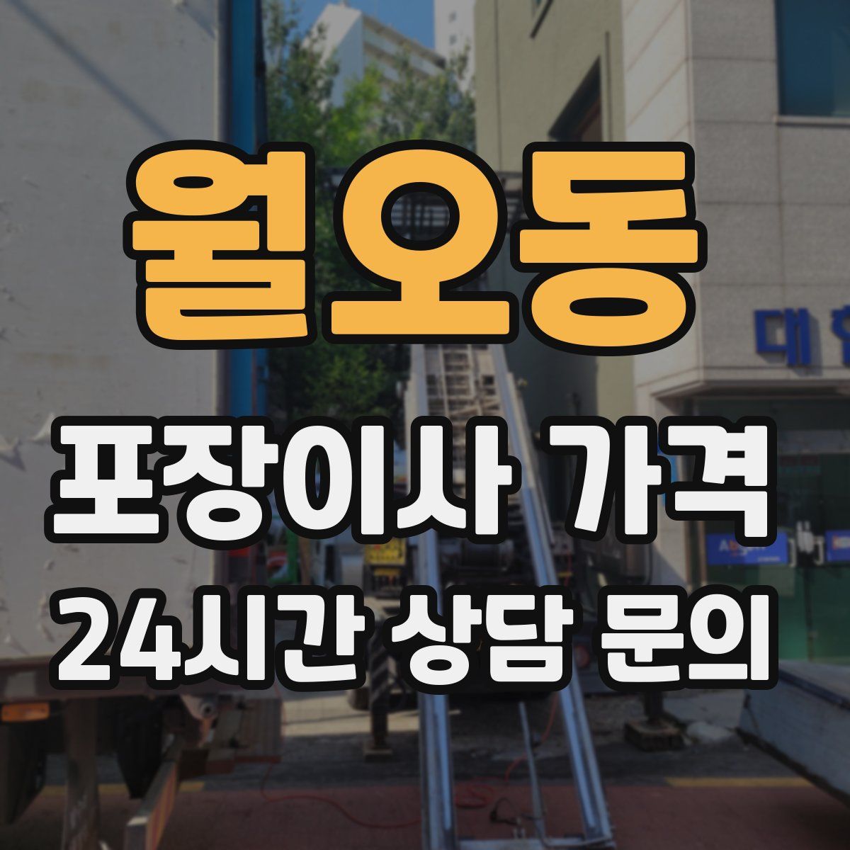 월오동 포장이사 가격