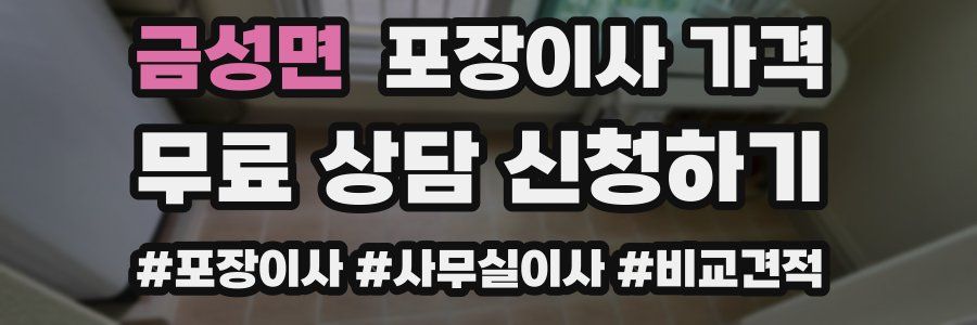 금성면 포장이사 가격