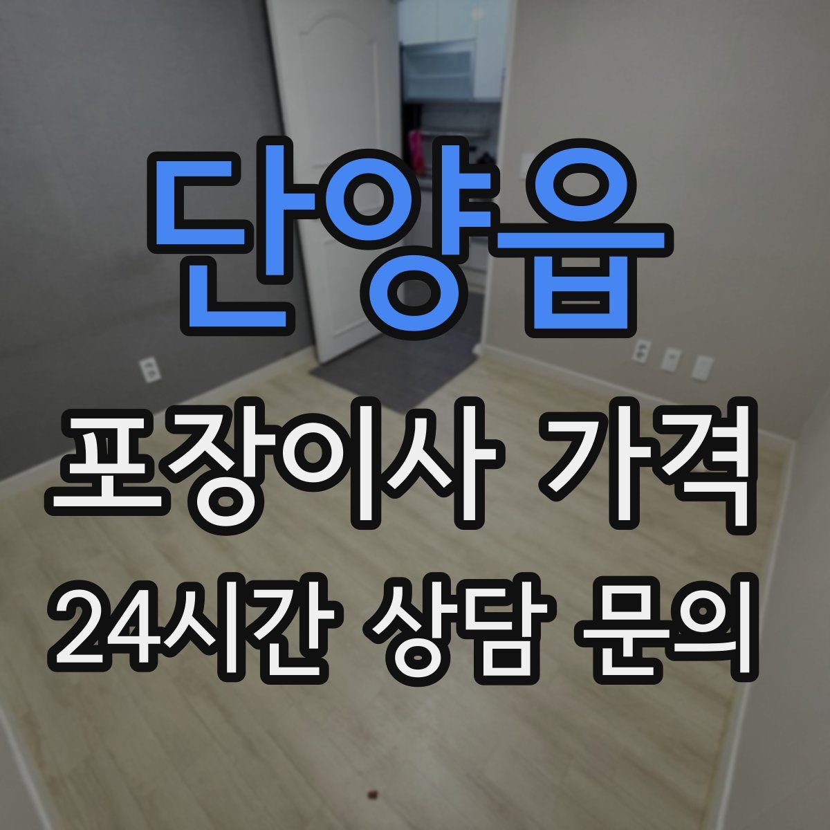 단양읍 포장이사 가격