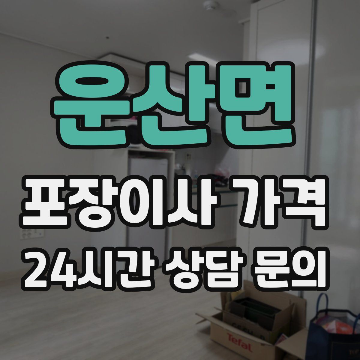 운산면 포장이사 가격