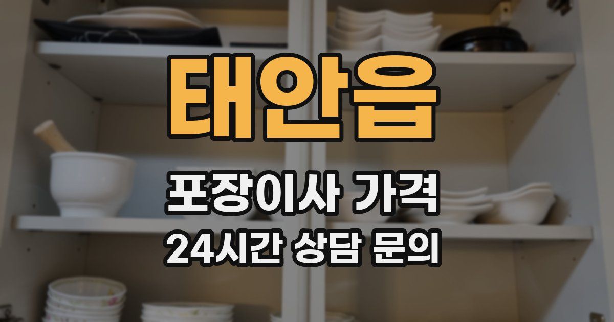 태안읍 포장이사 가격