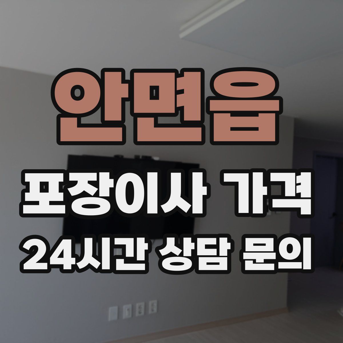 안면읍 포장이사 가격