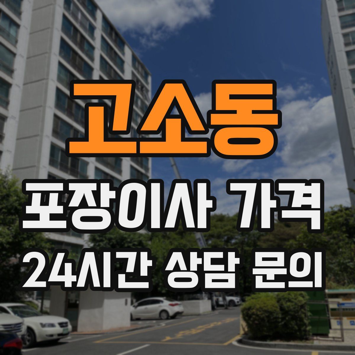 고소동 포장이사 가격