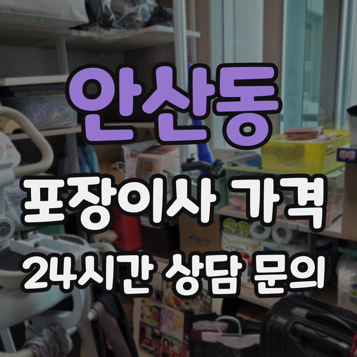 안산동 포장이사 가격