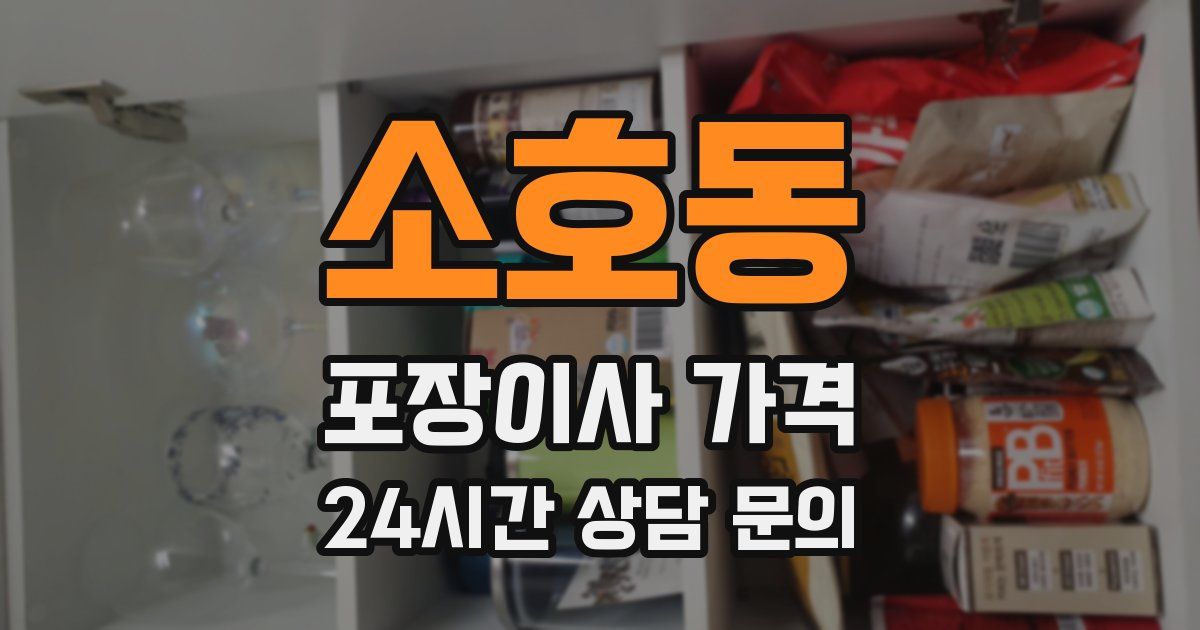 소호동 포장이사 가격