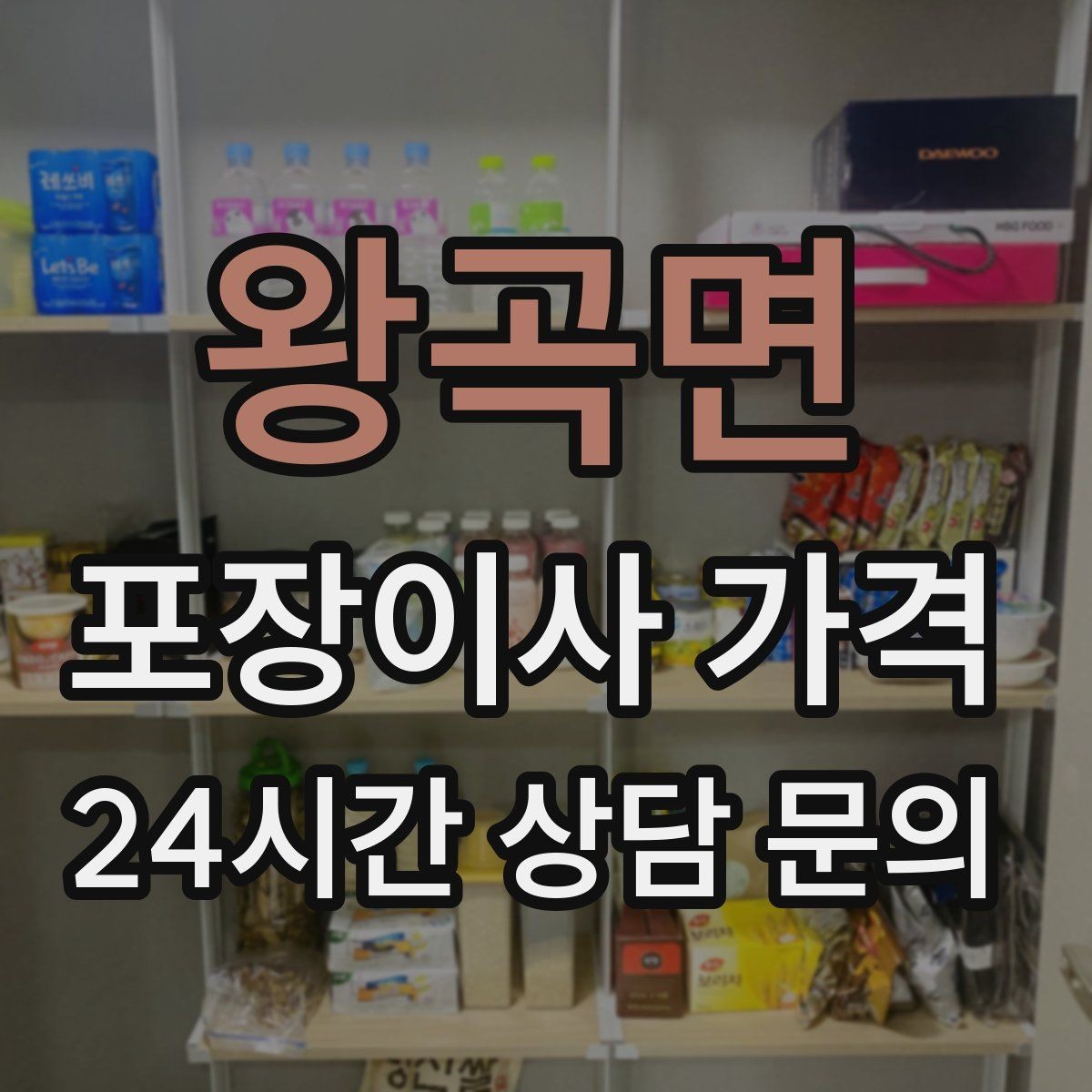 왕곡면 포장이사 가격 어항·대형 화분이 있을 때 견적 포인트