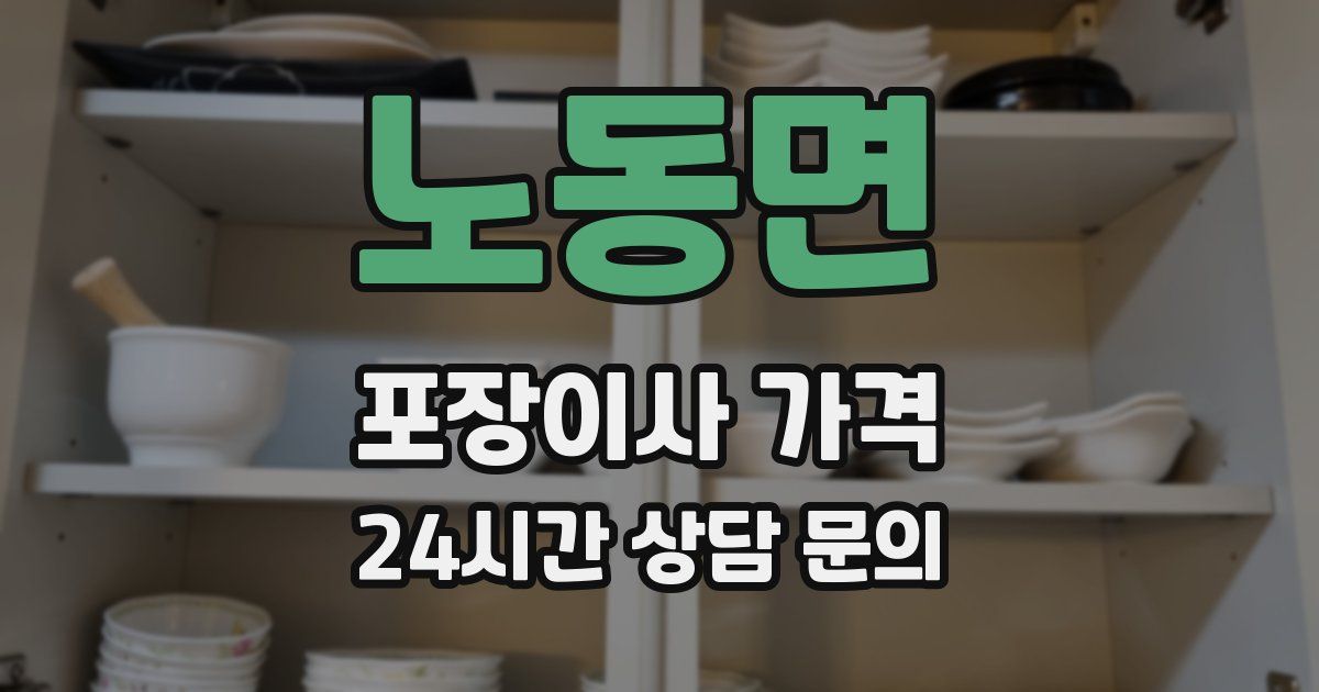 노동면 포장이사 가격