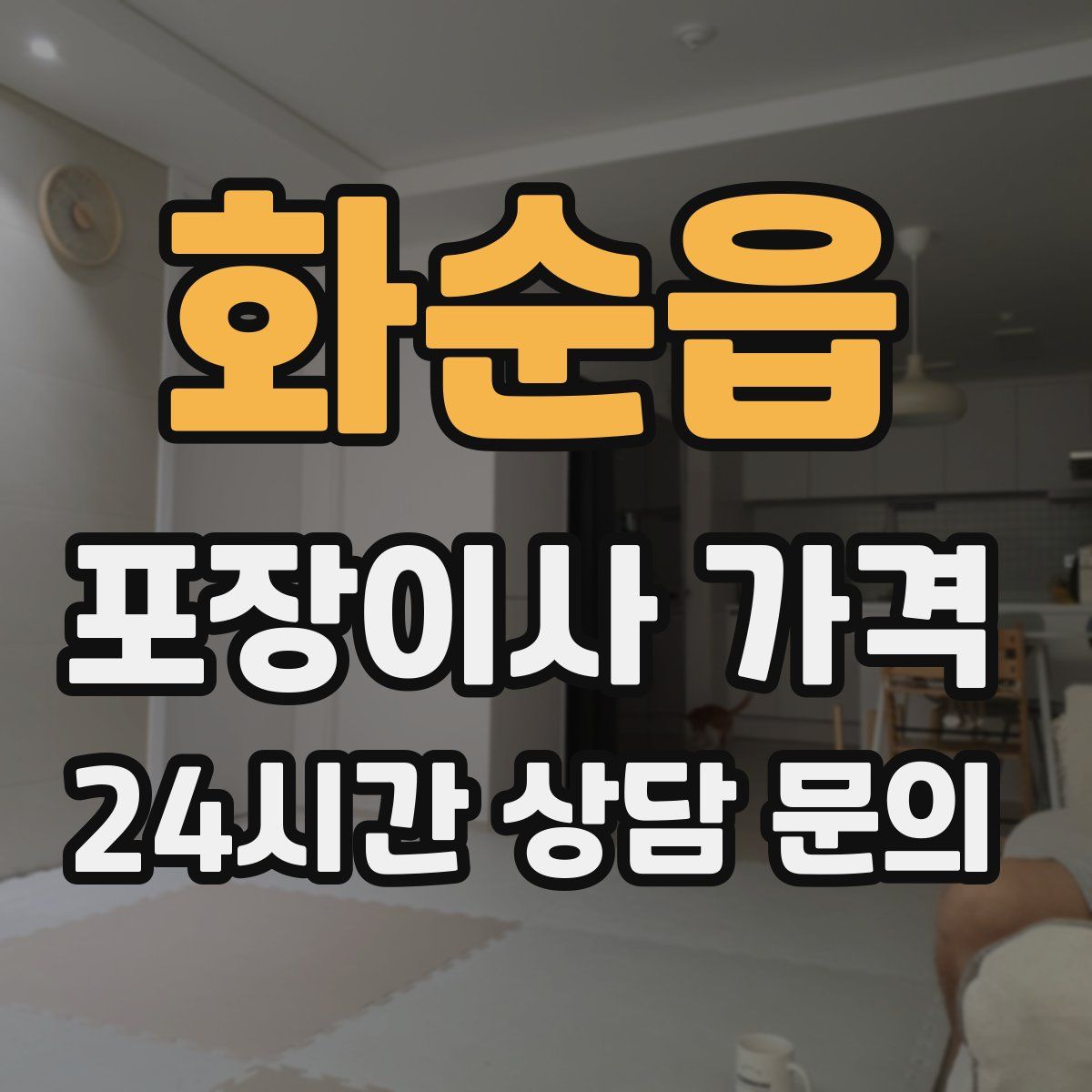 화순읍 포장이사 가격