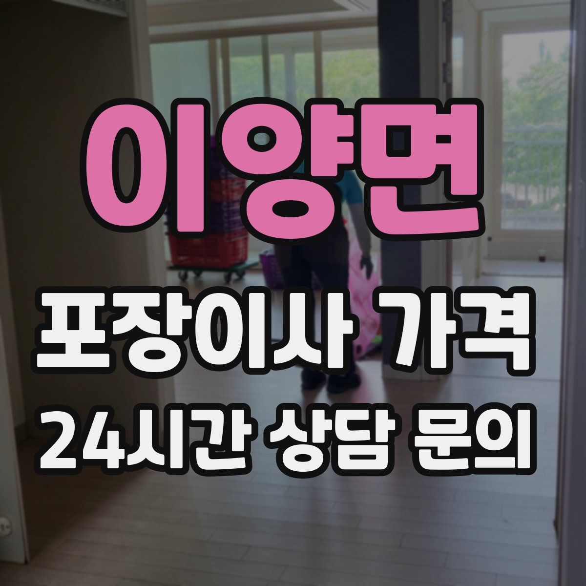 이양면 포장이사 가격