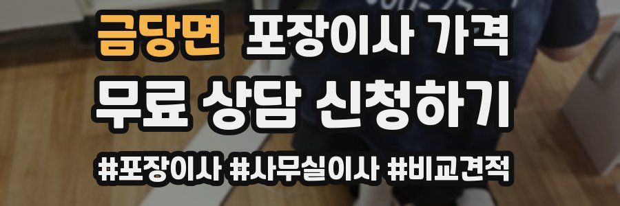 금당면 포장이사 가격
