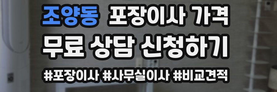 조양동 포장이사 가격