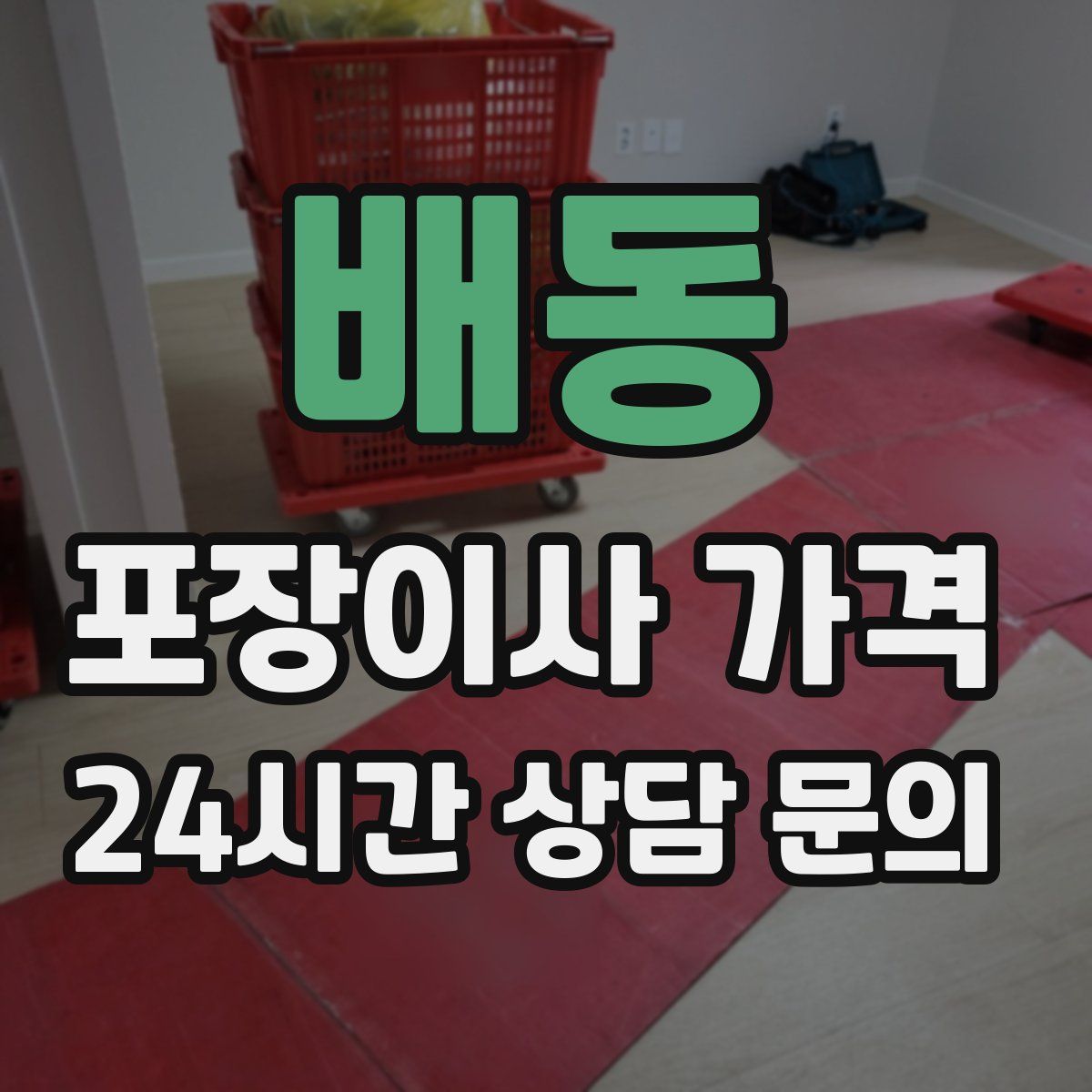 배동 포장이사 가격