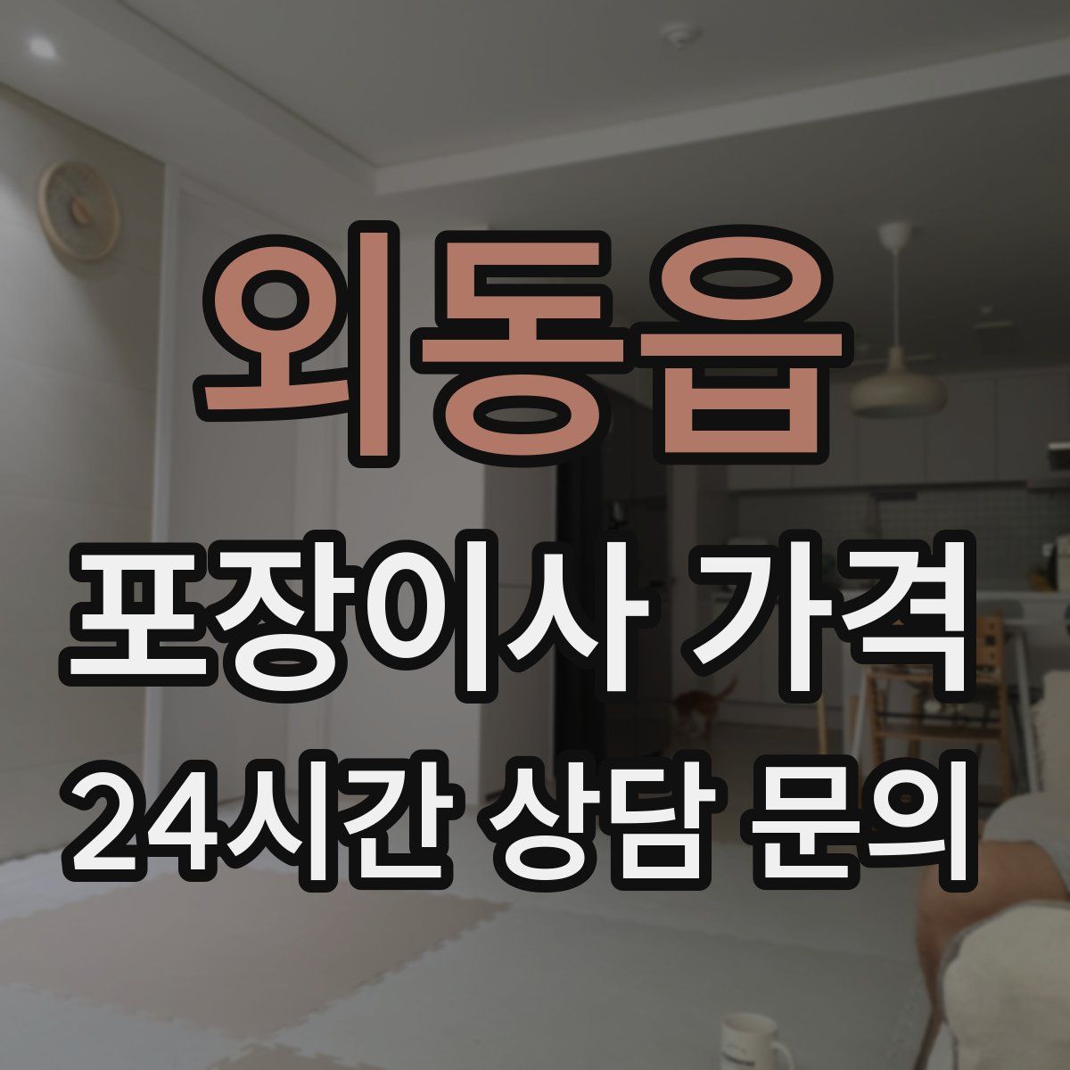 외동읍 포장이사 가격