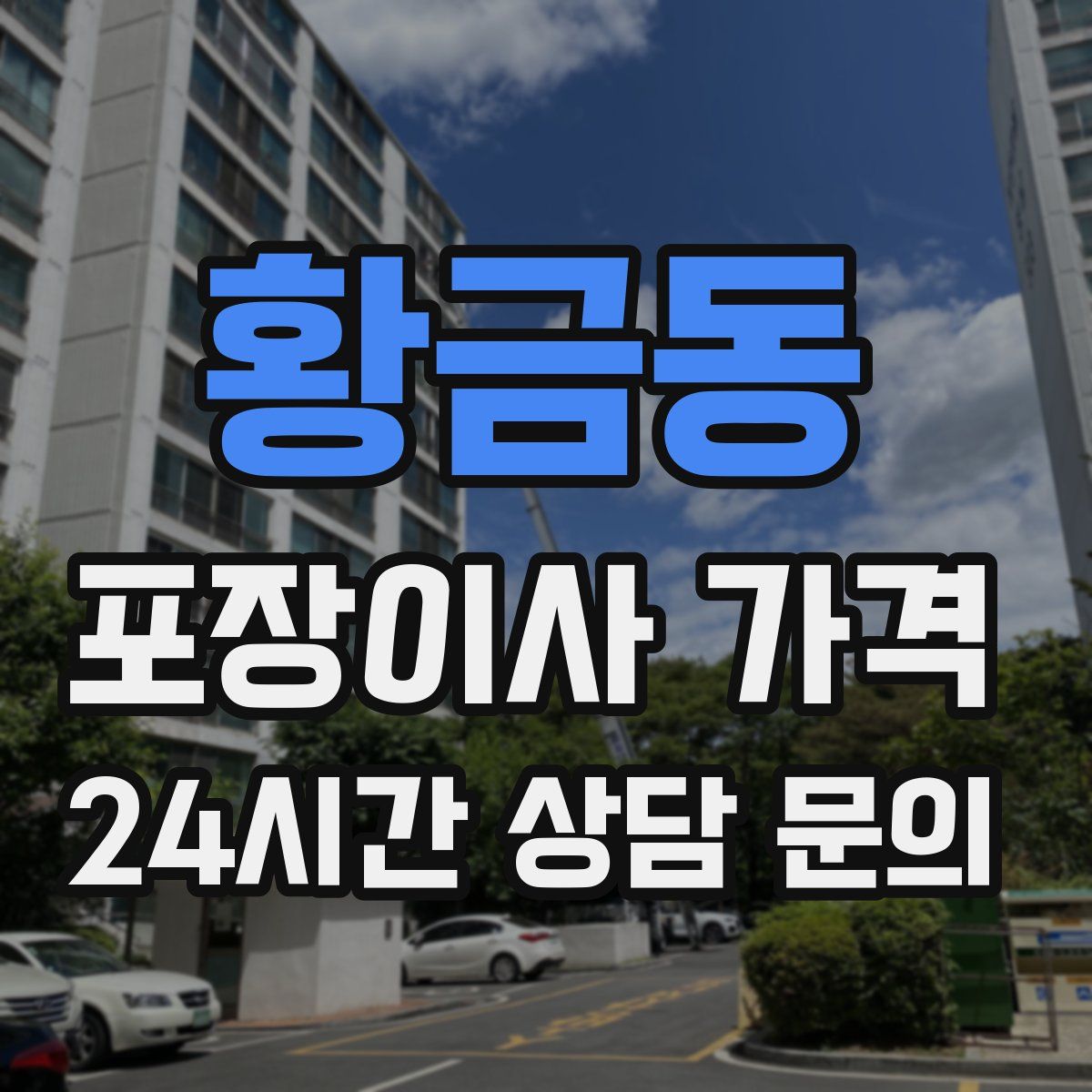 황금동 포장이사 가격