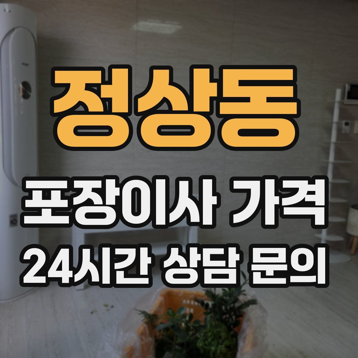 정상동 포장이사 가격