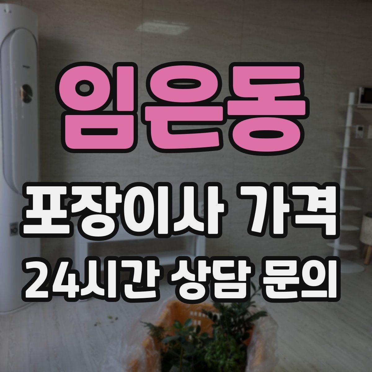 임은동 포장이사 가격 세탁기 배수 연결이 추가되는 경우