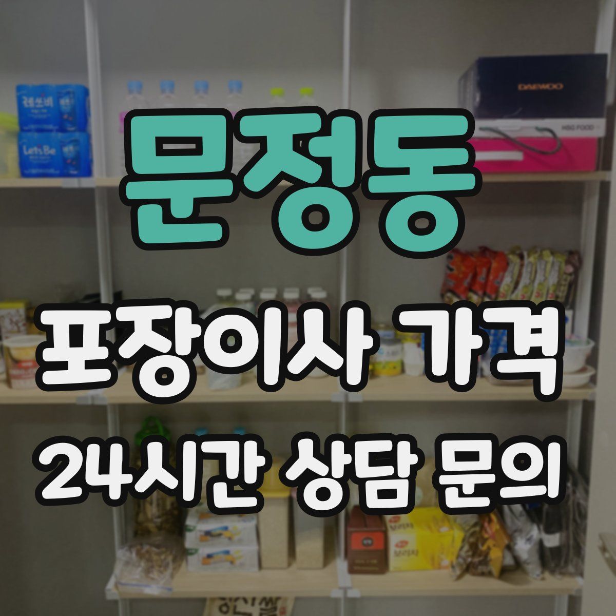 문정동 포장이사 가격