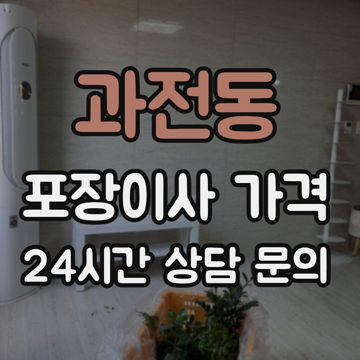 과전동 포장이사 가격