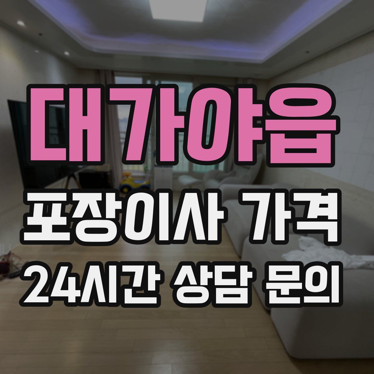 대가야읍 포장이사 가격