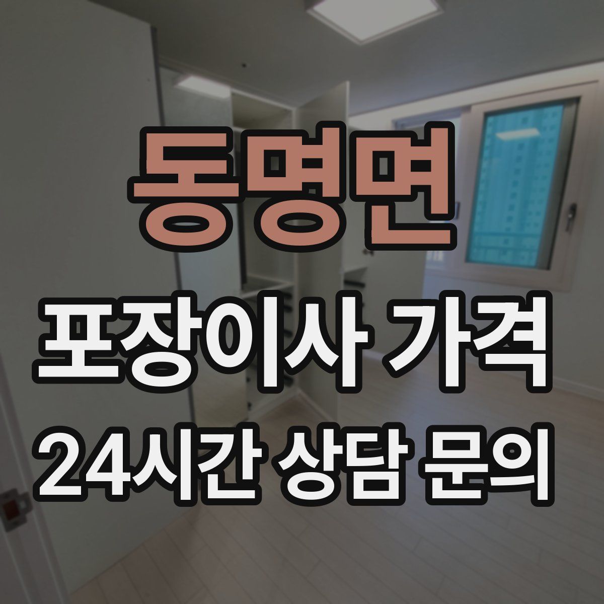 동명면 포장이사 가격