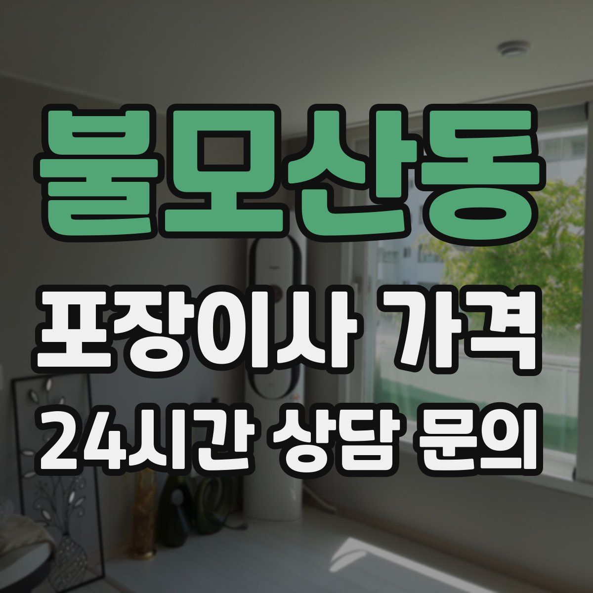 불모산동 포장이사 가격