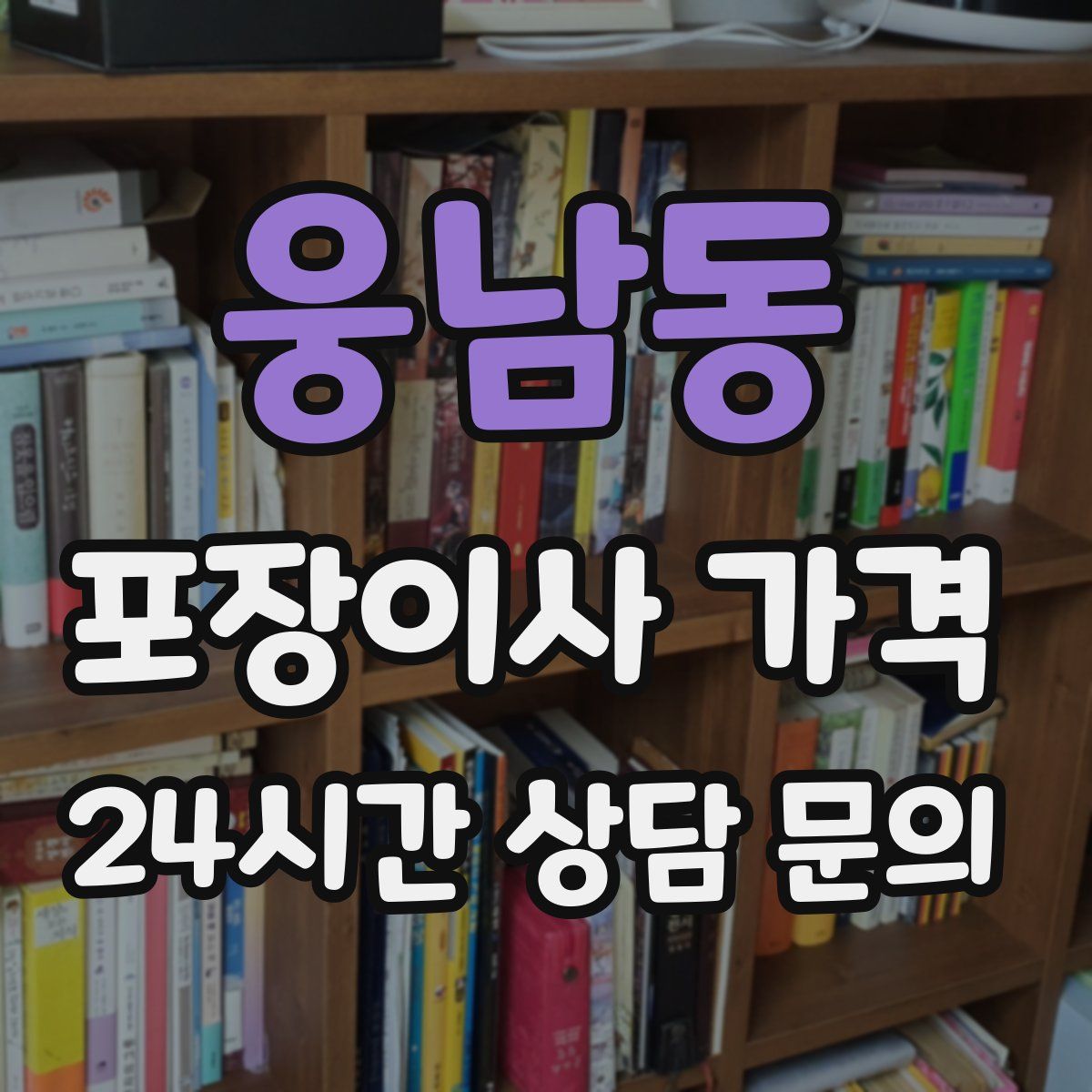 웅남동 포장이사 가격