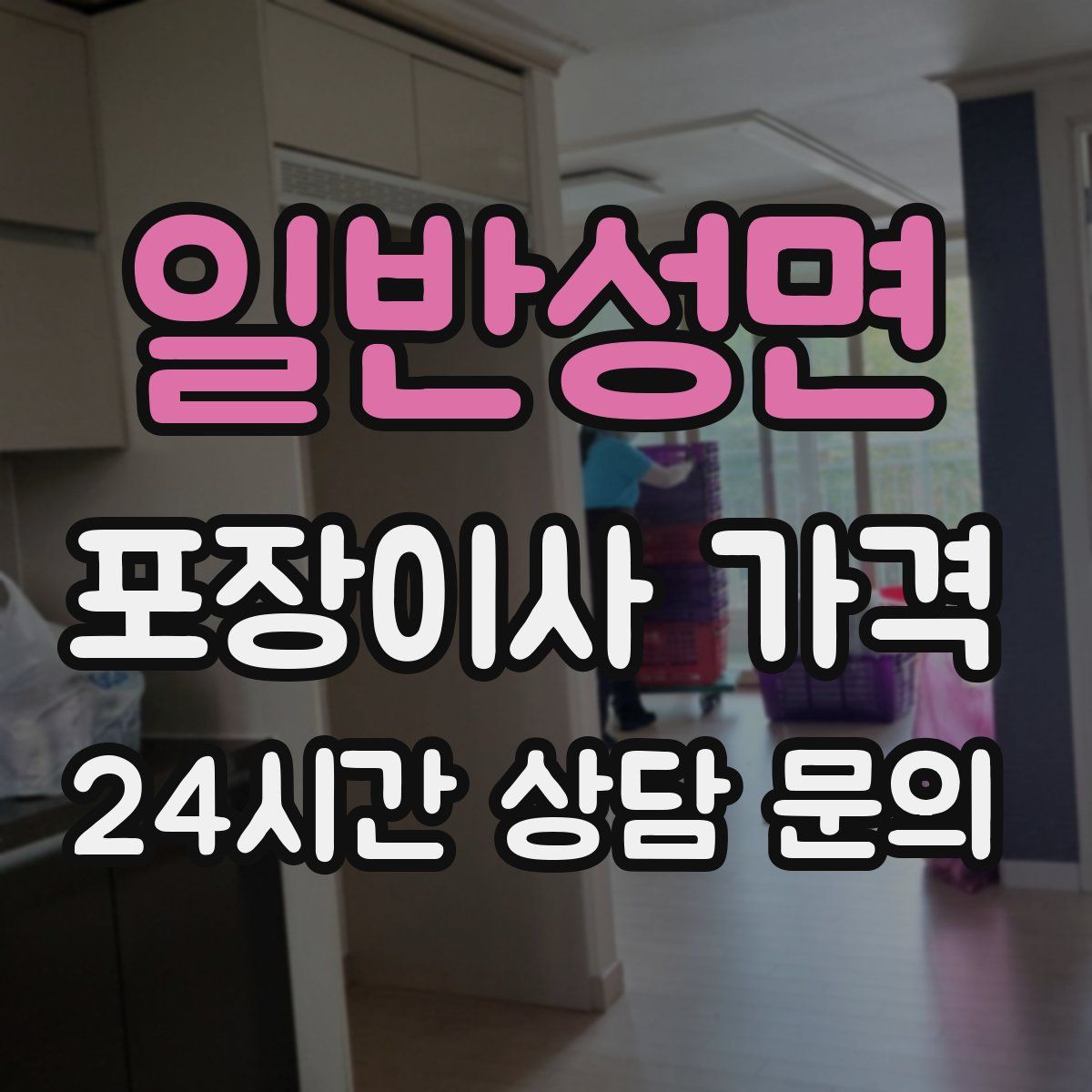 일반성면 포장이사 가격