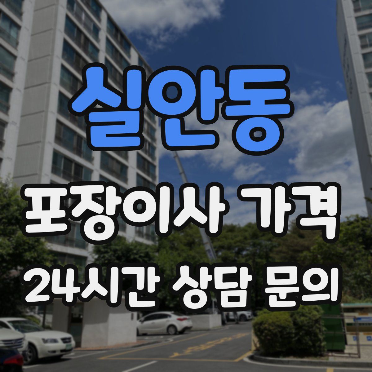 실안동 포장이사 가격
