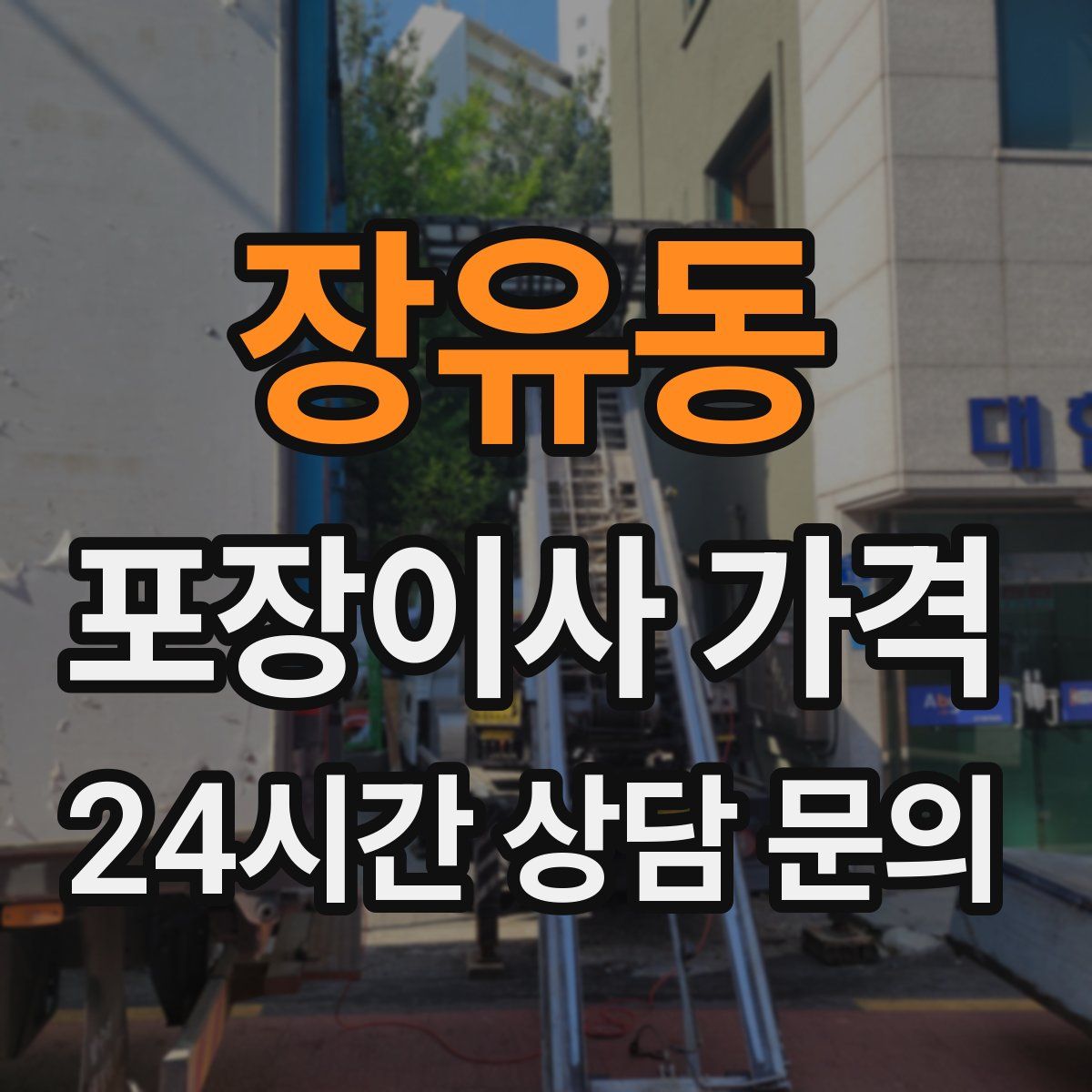 장유동 포장이사 가격