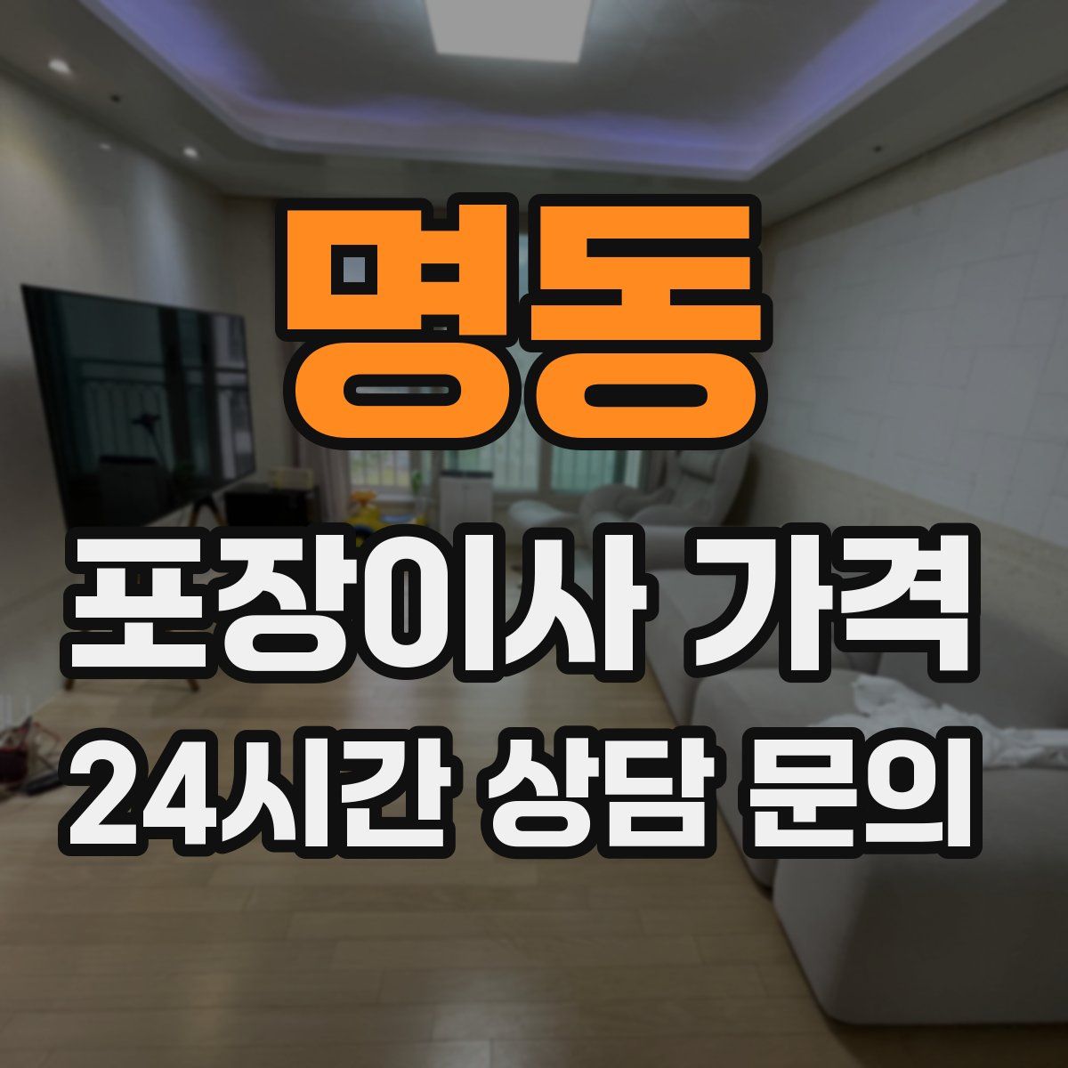 명동 포장이사 가격