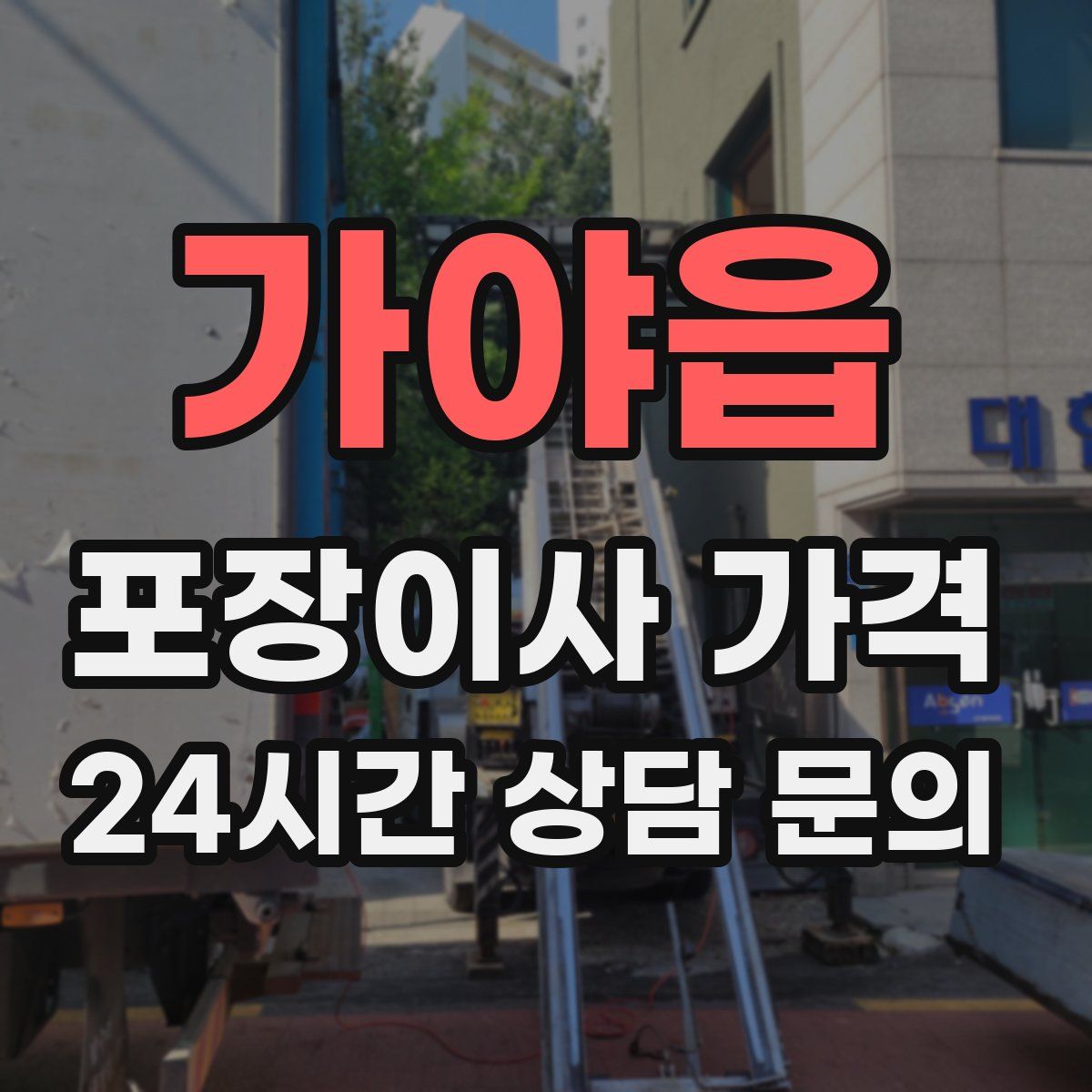 가야읍 포장이사 가격