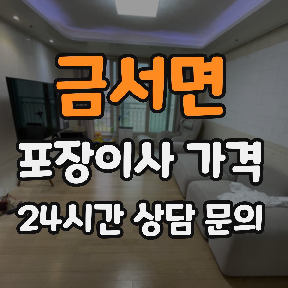 금서면 포장이사 가격