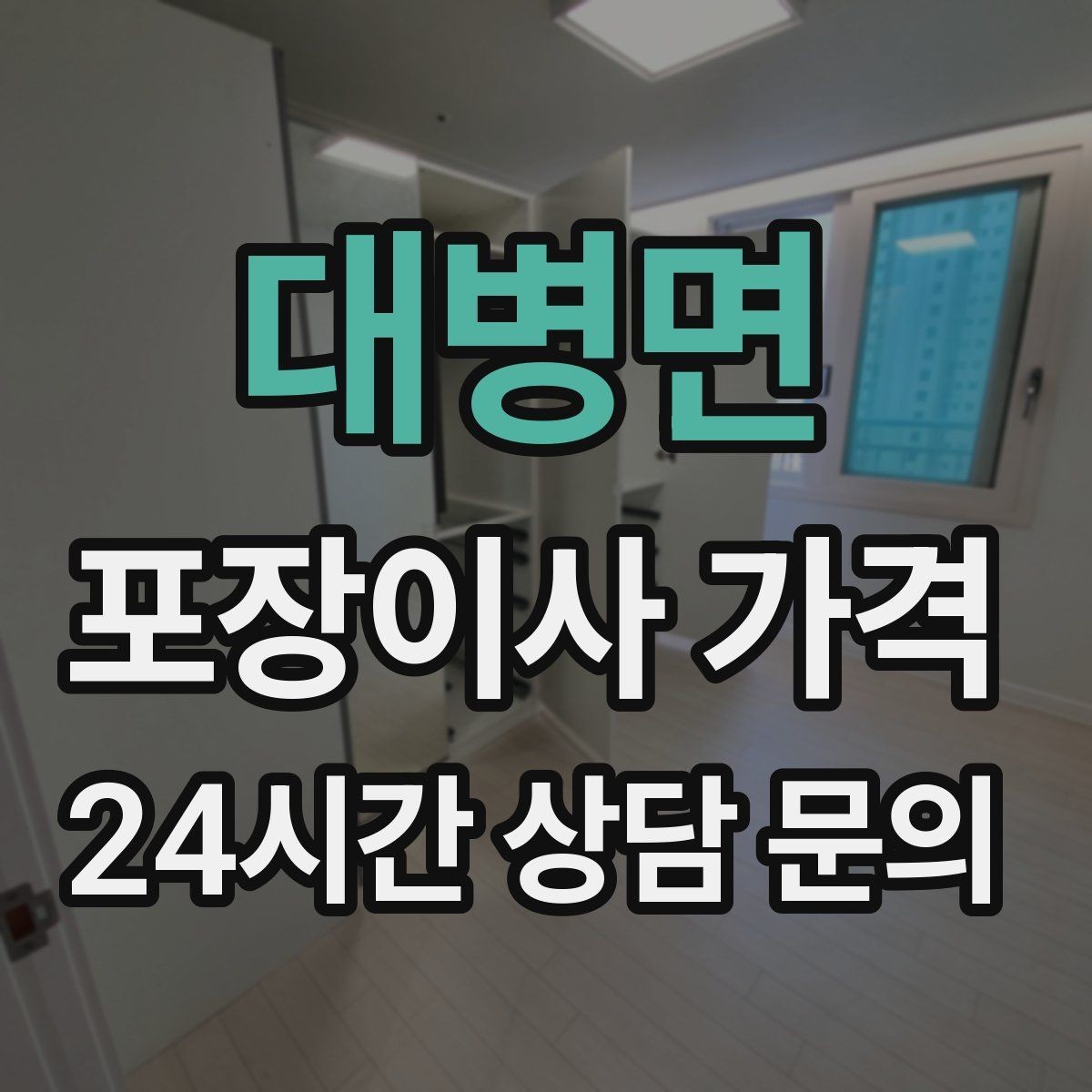 대병면 포장이사 가격 계절옷 압축팩이 유리한 경우