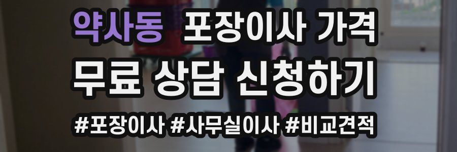 약사동 포장이사 가격