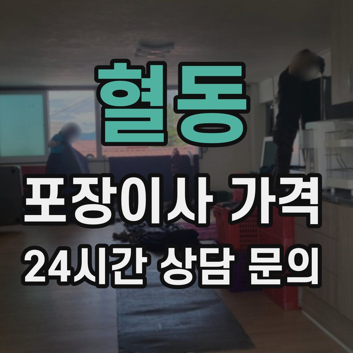 혈동 포장이사 가격