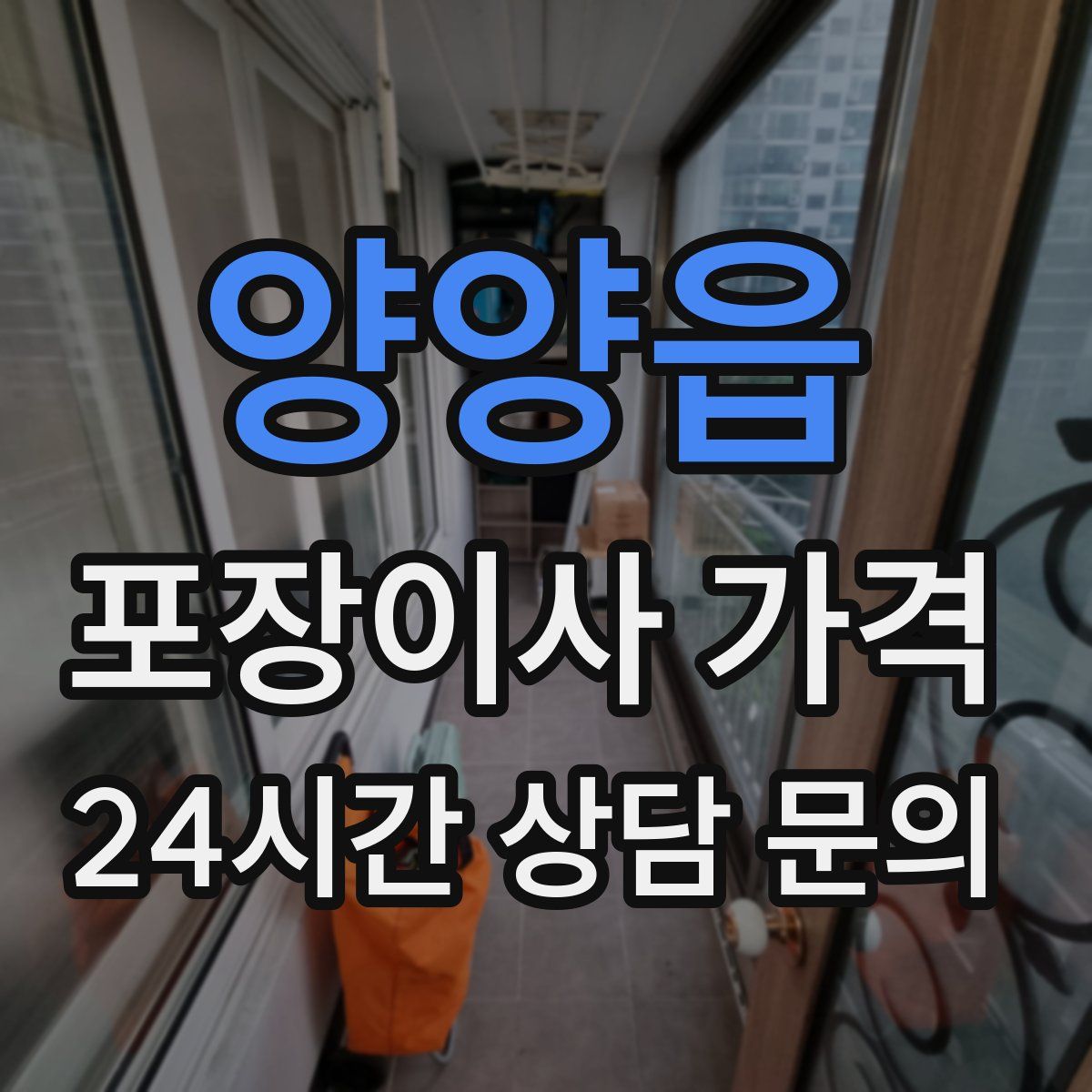 양양읍 포장이사 가격