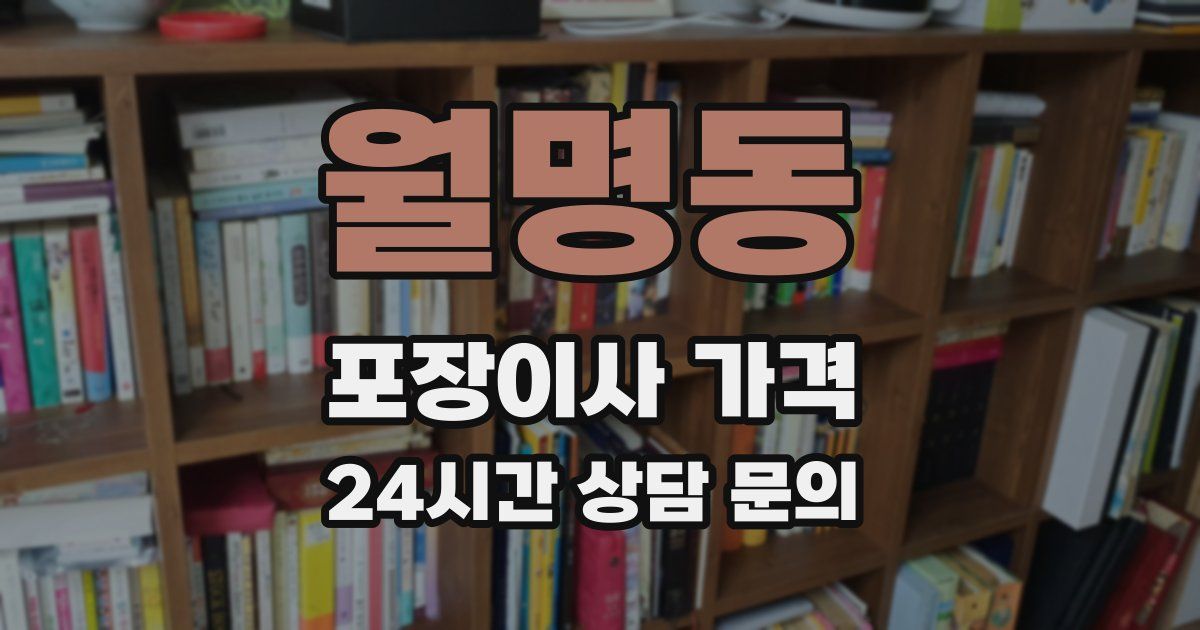 월명동 포장이사 가격