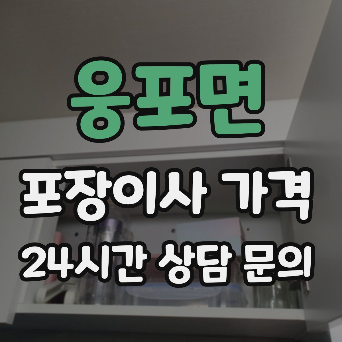 웅포면 포장이사 가격