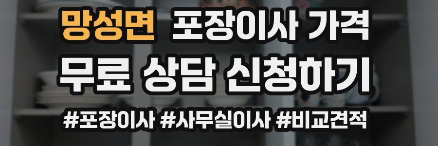 망성면 포장이사 가격