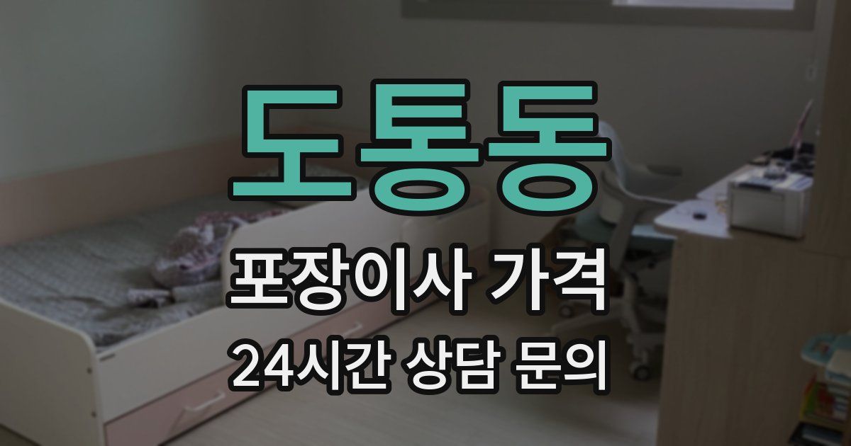 도통동 포장이사 가격