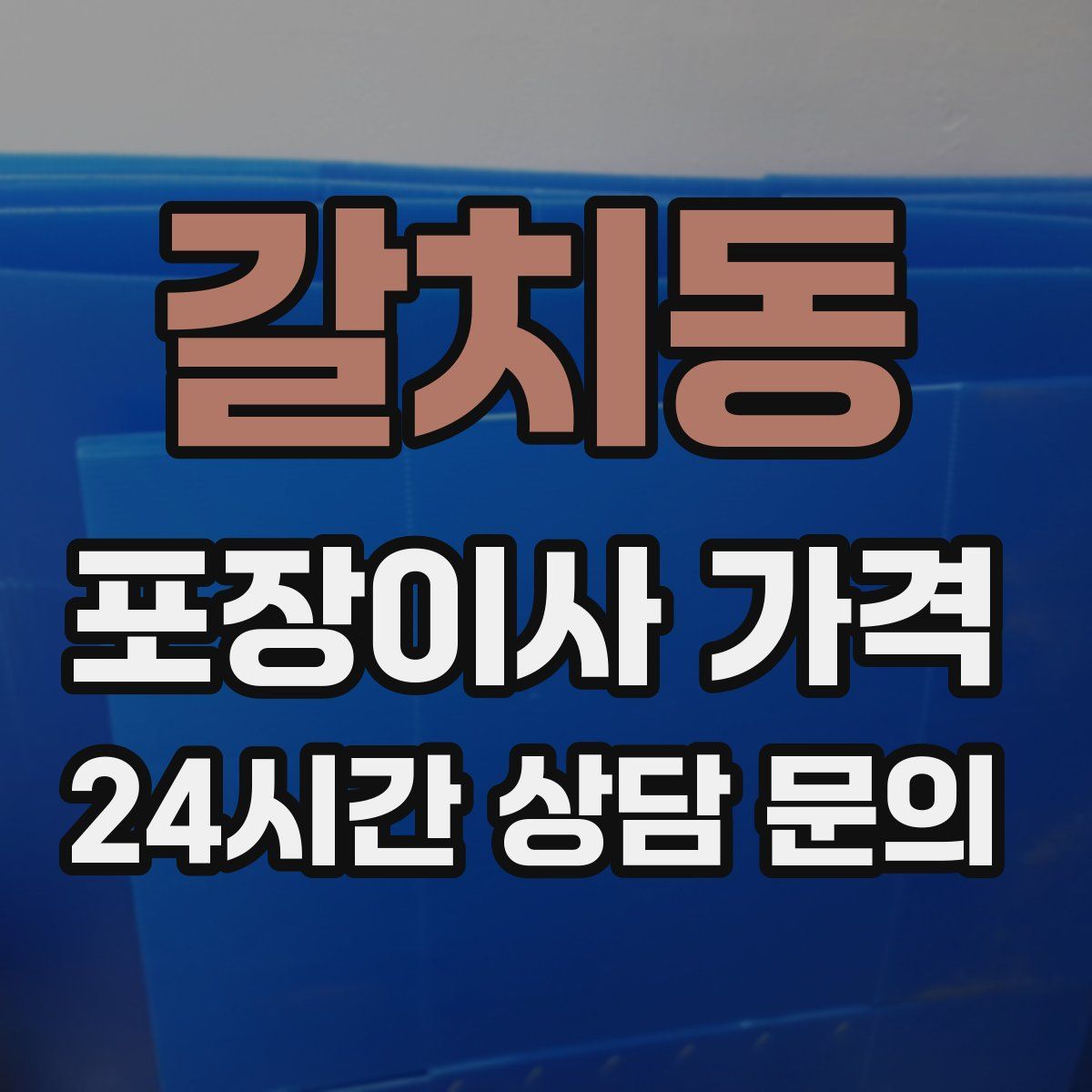 갈치동 포장이사 가격