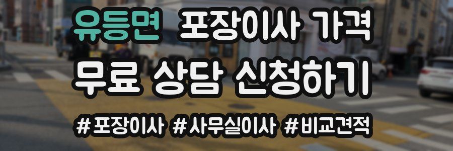 유등면 포장이사 가격